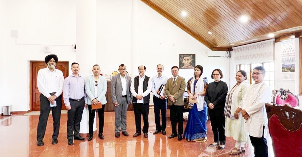 World Bank team with Chief Minister of Nagaland, Neiphiu Rio and other state officials on September 1. (DIPR Photo)
